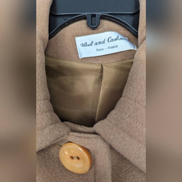 Wool and Cashmere tan jacket XL - Picture 3 of 7